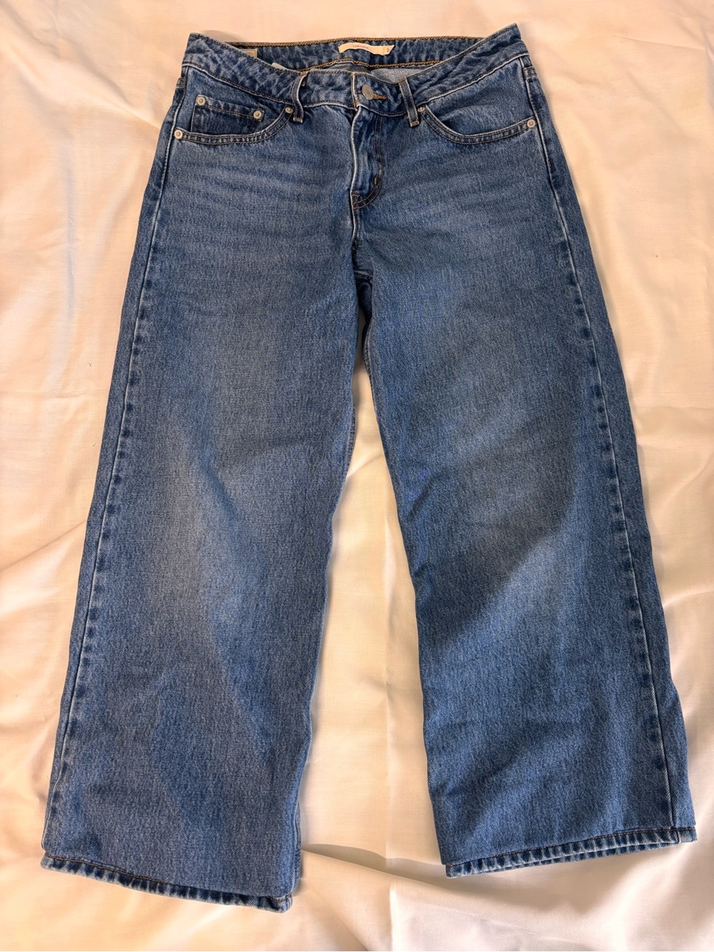 Levi's Medium Blue Wide-Leg Jeans